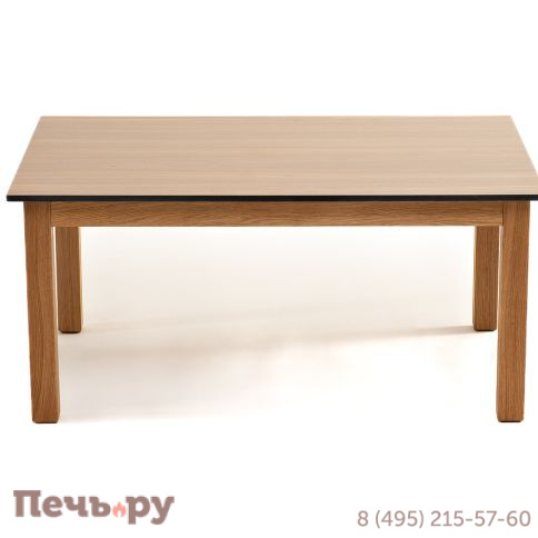 "Канны" журнальный столик из HPL 90х60, H40, основание дуб, цвет столешницы "дуб" фото 2