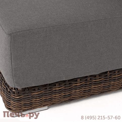 "Капри" модуль диванный прямой с подушками, цвет коричневый фото 6