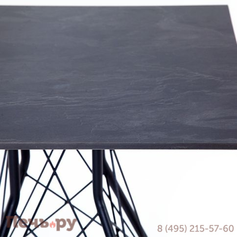"Конте" интерьерный стол из HPL 70x70см, цвет "серый гранит" фото 3