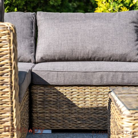 "Лунго" модуль диванный прямой с подушками, цвет соломенный (гиацинт) фото 15