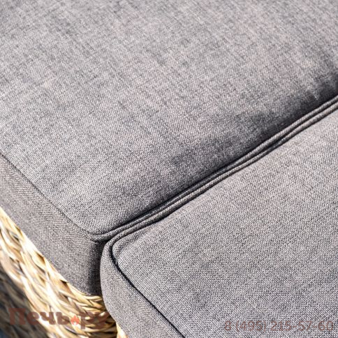 "Лунго" модуль диванный прямой с подушками, цвет соломенный (гиацинт) фото 8