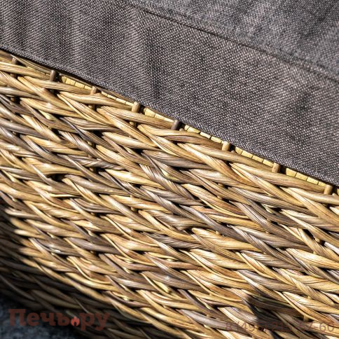 "Лунго" модуль диванный прямой с подушками, цвет соломенный (гиацинт) фото 9