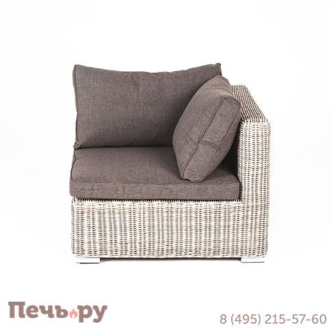 "Лунго" модуль диванный угловой с подушками, цвет бежевый фото 2