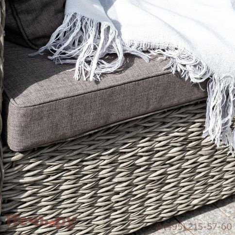 "Лунго" модуль диванный угловой с подушками, цвет серый (гиацинт) фото 13