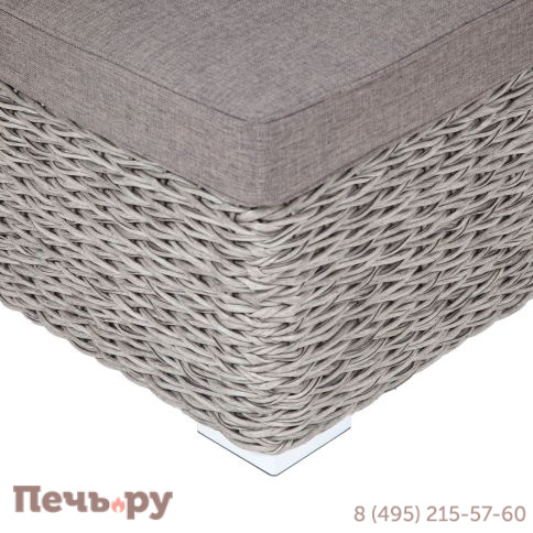 "Лунго" модуль диванный угловой с подушками, цвет серый (гиацинт) фото 3