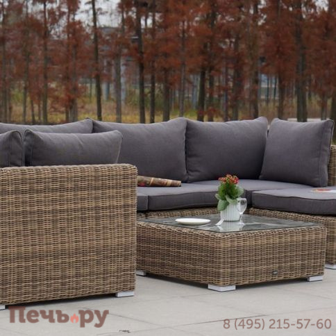 "Лунго" модуль диванный угловой с подушками, цвет соломенный фото 7