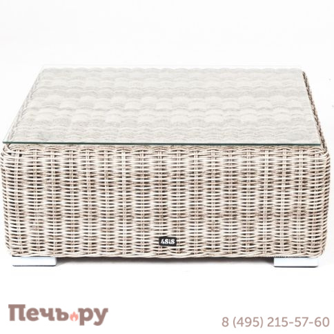 "Лунго" журнальный столик плетеный, цвет бежевый фото 2