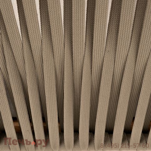 "Мальорка" кресло плетеное из роупа, основание дуб, роуп серо-коричневый 23мм, ткань бежевая 052 фото 6