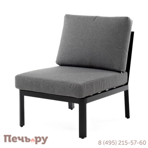 "Париж" модуль диванный алюминиевый центральный, цвет серый фото