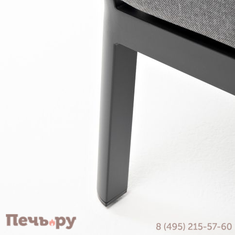 "Париж" модуль диванный алюминиевый угловой, цвет серый фото 6