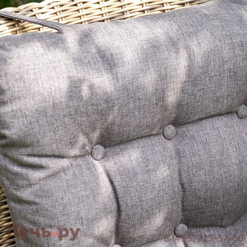 "Толедо" кресло плетеное с подушками, цвет соломенный фото 10