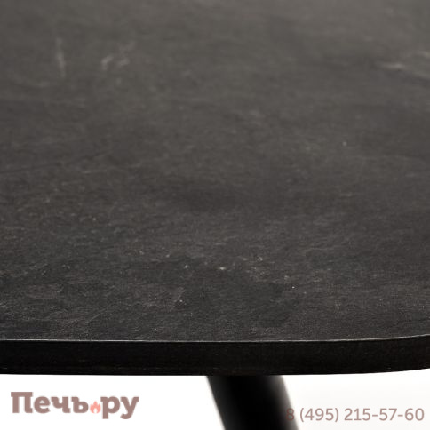 "Верона" журнальный стол из HPL 120х65, H40, каркас черный муар, цвет столешницы "серый гранит" фото 5