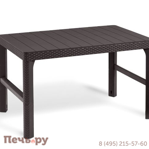 Раскладной стол Gardeck Лион (Lyon rattan table) коричневый фото 2