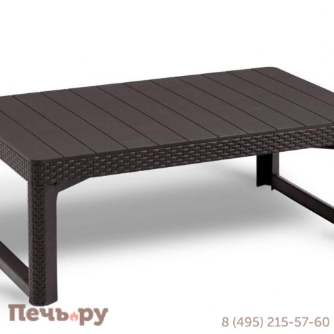 Раскладной стол Gardeck Лион (Lyon rattan table) коричневый фото