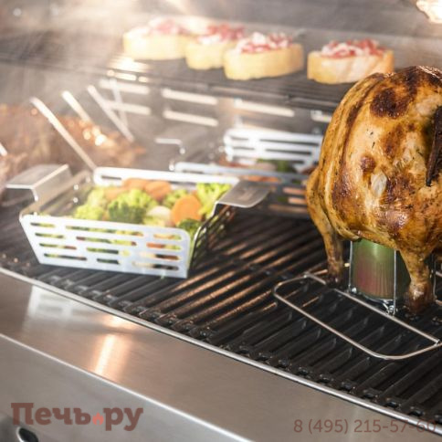 Ростер Char-Broil Grill+ для курицы с креплением для емкости фото 2