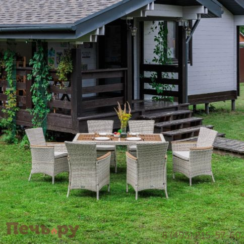 Royal Family Amelia обеденный комплект бежевого цвета на 6 персон фото 3