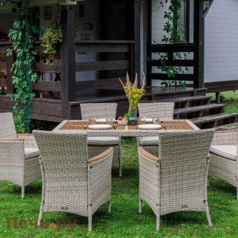 Royal Family Amelia обеденный комплект бежевого цвета на 6 персон фото 6