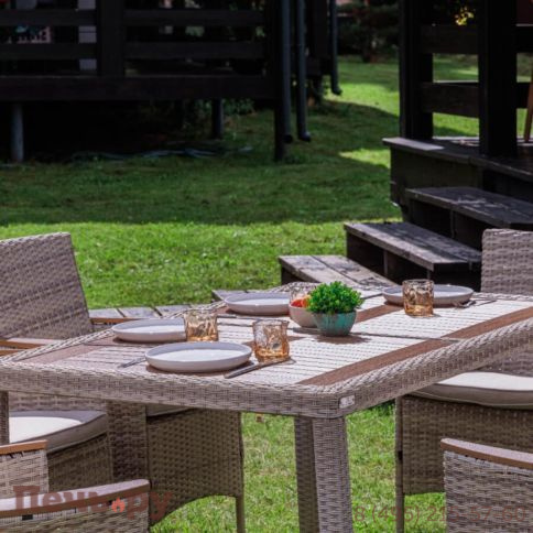 Royal Family Amelia обеденный комплект бежевого цвета на 6 персон фото 9