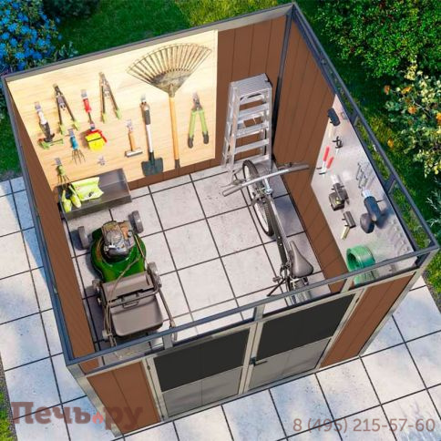 Садовое строение из ДПК Gardeck 7х7 (4.24 кв.м) фото 4