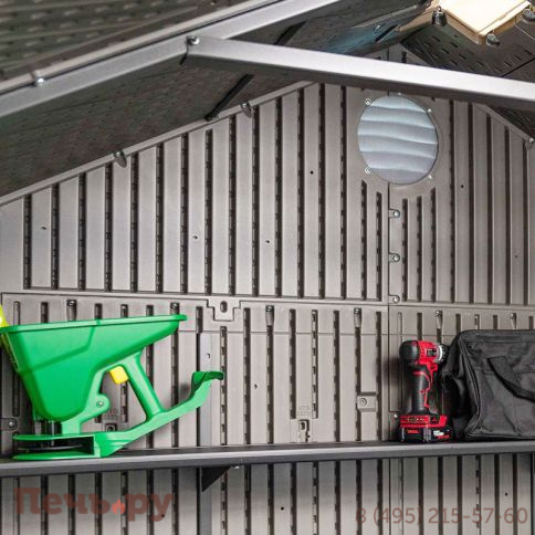 Сарай пластиковый Gardeck WoodLook 15*8 DD фото 15