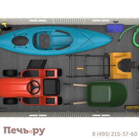 Сарай пластиковый Gardeck WoodLook 15*8 DD фото 18