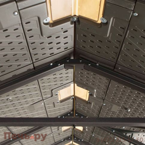 Сарай пластиковый Gardeck WoodLook 15*8 DD фото 7