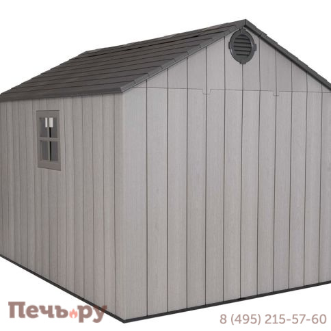 Сарай пластиковый Gardeck WoodLook 8*10 фото 4