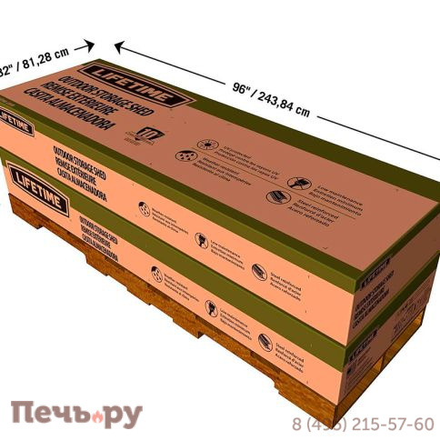 Сарай пластиковый Gardeck WoodLook 8*10 New фото 12