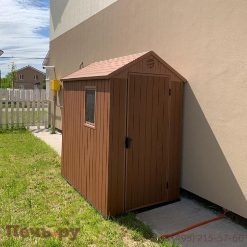 Сарай Keter"Дарвин 4х6" (размеры 118 х 184 см), коричневый фото 7