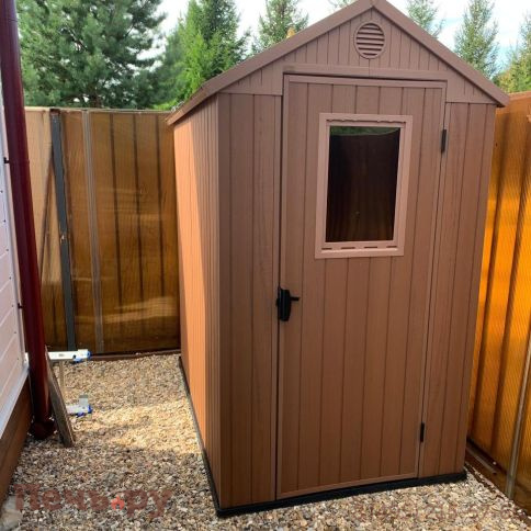 Сарай Keter"Дарвин 4х6" (размеры 118 х 184 см), коричневый фото 9