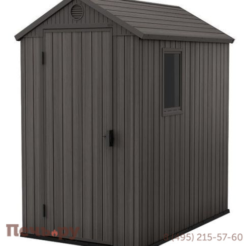 Сарай Keter "Дарвин 4х6" (размеры 118 х 184 см), серый фото