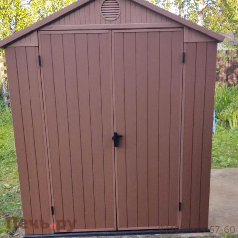 Сарай Keter "Дарвин 6х6" (размеры 183 х 182 см), коричневый фото 5