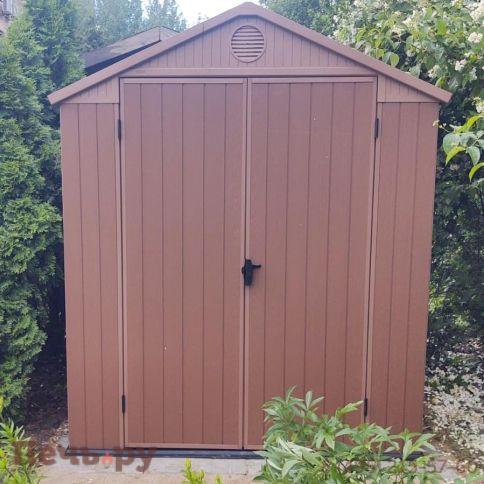 Сарай Keter "Дарвин 6х6" (размеры 183 х 182 см), коричневый фото 7