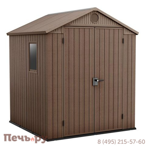 Сарай Keter "Дарвин 6х6" (размеры 183 х 182 см), коричневый фото