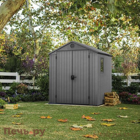 Сарай Keter "Дарвин 6х6" (размеры 183 х 182 см), серый фото 3