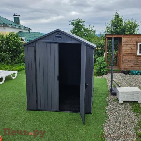 Сарай Keter "Дарвин 6х6" (размеры 183 х 182 см), серый фото 4