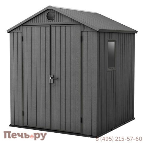 Сарай Keter "Дарвин 6х6" (размеры 183 х 182 см), серый фото