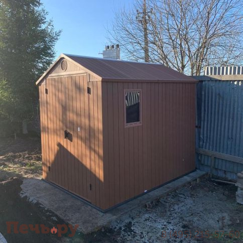 Сарай Keter "Дарвин 6х8" (размеры 183 х 244 см), коричневый фото 11