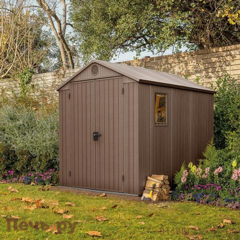 Сарай Keter "Дарвин 6х8" (размеры 183 х 244 см), коричневый фото 3