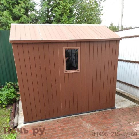 Сарай Keter "Дарвин 6х8" (размеры 183 х 244 см), коричневый фото 8