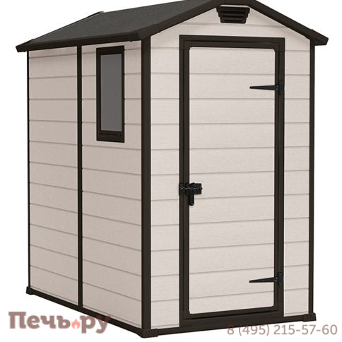 Сарай Keter "Манор 4х6" (размеры 118 x 184 см), бежевый фото