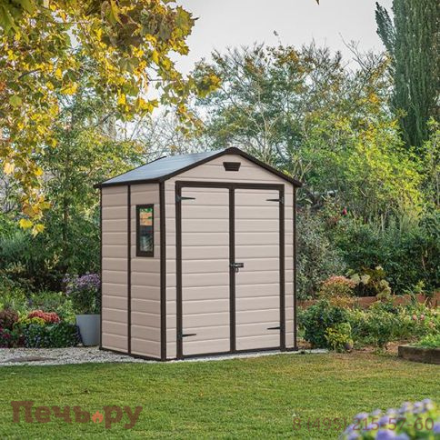 Сарай Keter "Манор 6x5" (размеры 175 x 145 см), бежевый фото 3