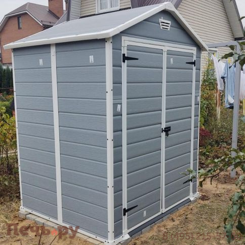 Сарай Keter "Манор 6x5DD" (размеры 175 x 145 см), серый фото 4