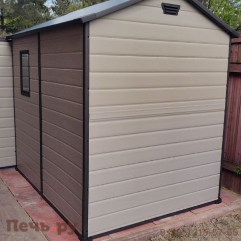 Сарай Keter "Манор 6x8DD" (размеры 177х230 см), бежевый фото 6