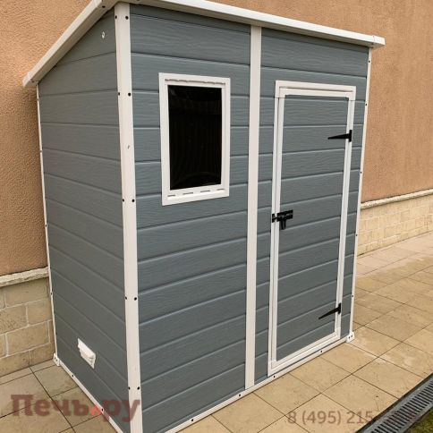 Сарай Keter "Манор Пент 6x4" (размеры 175 x 103 см), серый фото 4