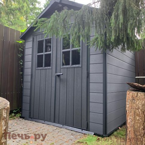 Сарай Keter "Ньютон 757" (размеры 210 х 216 см), серый фото 4