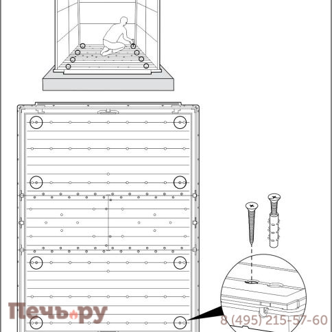 Сарай Keter "Ньютон 759" (размеры 210 х 279 см), серый фото 8