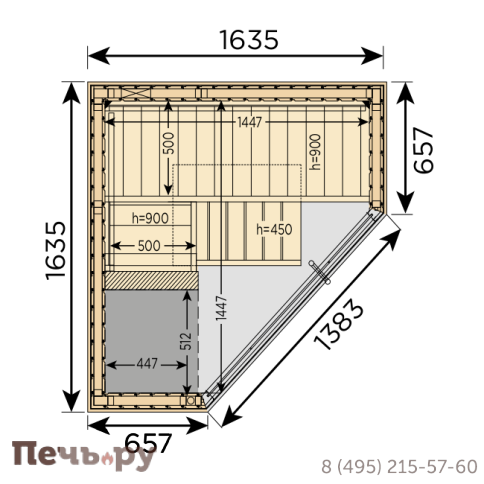 Сауна Harvia Variant View Corner S1616CV ель фото 2