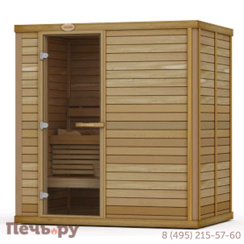 Сауна в сборе Sawo 1420RS-CS (1,4м х 2,0м, ель, без оборудования и аксессуаров, дизайн Classic) фото