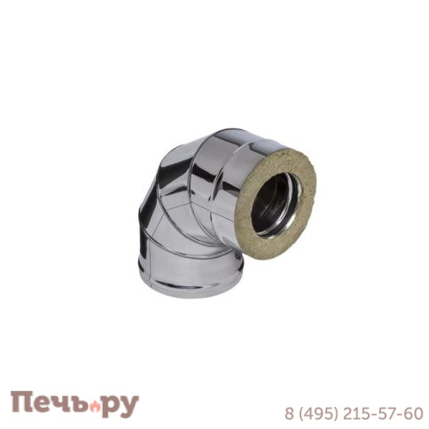 Сэндвич-колено 90° Феррум (AISI 430/ 0.5) фото